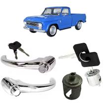 Kit Maçaneta Porta Cilindro Ignição A10 C10 D10 C14 Veraneio