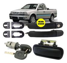 Kit Maçaneta Porta + Contato Caçamba Saveiro G2 Bola G3 G4