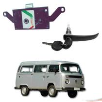 Kit Maçaneta Preta + Fechadura Pta Lat Kombi Clipper 75 A 96 - UN / 2 F103 Kit Maçaneta Preta + Fechadura Pta Lat Kombi Clipper 75 A 96 - UN / 2 F103