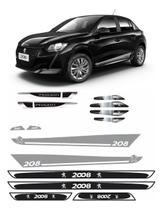 Kit Maçaneta + Soleira + Porta + Faixa Peugeot 208 Cinza Kit Maçaneta + Soleira + Porta + Faixa Peugeot 208 Cinza