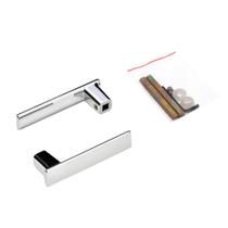 Kit Maçaneta Zamac Sm Quadra Cromado Pado Kit Maçaneta Zamac Sm Quadra Cromado Pado