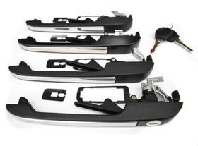 Kit Maçanetas 4 Portas compatível com Santana Quantum Friso Inox Até 1990