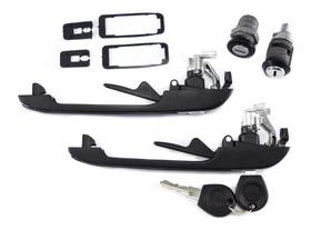 Kit Maçanetas Cilindros Ignição Porta Malas Voyage 4 Portas Friso Preto 1987 A 1995