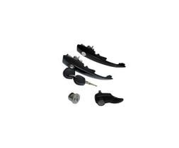 Kit maçanetas Cilindros mesma chave Brasilia Variant 2 Preto Kit maçanetas Cilindros mesma chave Brasilia Variant 2 Preto