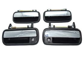Kit Maçanetas Externas 4 Portas Cromada compatível com Toyota Hilux 1992 A 2004 Kit Maçanetas Externas 4 Portas Cromada compatível com Toyota Hilux 1992 A 2004