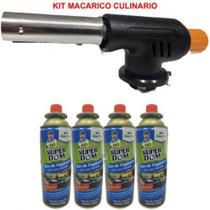 kit macaric flambador culinario automatico com 4 refis baston kit macaric flambador culinario automatico com 4 refis baston