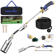 Kit maçarico a gás propano VANCFIRE 90 cm com mangueira de 3,8 m e modo duplo Kit maçarico a gás propano VANCFIRE 90 cm com mangueira de 3,8 m e modo duplo
