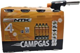 Kit Maçarico Culinário Profissional com 4 Refis Kit Maçarico Culinário Profissional com 4 Refis