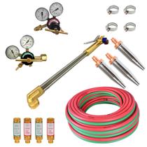 Kit Maçarico de Corte Acetileno com 15 Peças