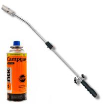Kit Maçarico Longo Cabo Ergonômico 80cm Acendimento Automático Ajuste De Chama Soldagem + 1 Refil Gás Cartucho Kit Maçarico Longo Cabo Ergonômico 80cm Acendimento Automático Ajuste De Chama Soldagem + 1 Refil Gás Cartucho