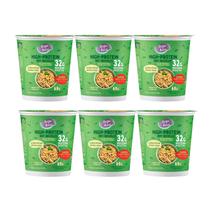 Kit Macarrão Instantâneo De Konjac 32g Proteína Cup Dry-Noodles Sabor Tomate e Vegetais Massa MF - 6 unidades de 69g Kit Macarrão Instantâneo De Konjac 32g Proteína Cup Dry-Noodles Sabor Tomate e Vegetais Massa MF - 6 unidades de 69g