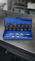 Kit Macho E Tarracha 32 Peças Aço Rápido Profissional Kit Macho E Tarracha 32 Peças Aço Rápido Profissional