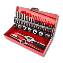 Kit Macho e Tarraxas Jogo 32 Peças de Aço Profissional Para Alumínio Madeira Metal - Loxer Kit Macho e Tarraxas Jogo 32 Peças de Aço Profissional Para Alumínio Madeira Metal - Loxer