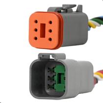 Kit Macho Fêmea Conector Deutsch 6 vias W6S/ Dt06-6s