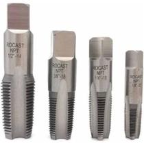 Kit Macho Manual Aço Liga Rosca NPT 4 Peças 1/8" - 1/4" - 3/8" e 1/2" Rocast