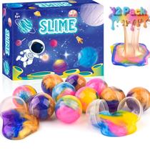Kit macio antiaderente Galaxy Slime Balls WUJYLY, pacote com 12 unidades