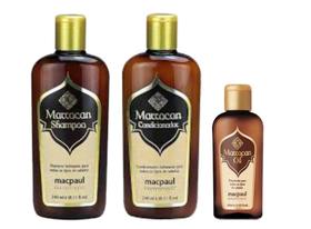 Kit Macpaul Marrocan Shampoo+Condicionador +Óleo De Argan