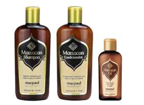 Kit Macpaul Marrocan Shampoo Condicionador Óleo De Argan