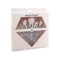 Kit Macrilan Diamond 7 Pinceis ref ED003