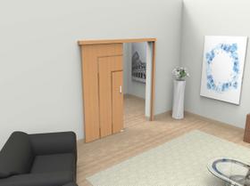 Kit Madeira 2M Porta de Correr Rodinato