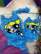 Kit Mãe e Filha Body Lindinha Menina Super Poderosa