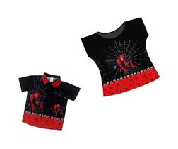 Kit Mãe e Filho Homem Aranha Preto Infantil Kit Mãe e Filho Homem Aranha Preto Infantil
