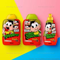Kit Magali Infantil Cabelos Ondulados e Cacheados Shampoo + Condicionador + Creme para Pentear