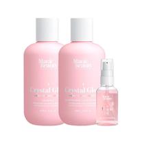 Kit Magic Beauty Crystal Glow - Shampoo 250ml e Condicionador 250ml e Sérum 60ml Kit Magic Beauty Crystal Glow - Shampoo 250ml e Condicionador 250ml e Sérum 60ml