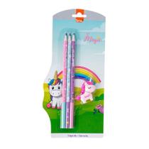 Kit Magic Lápis Hb + 1 Borracha - Unicornio