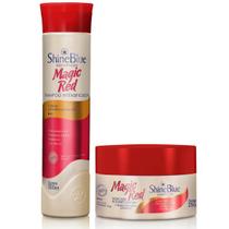 Kit Magic Red Shine Blue Shampoo Máscara