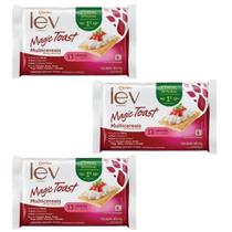 Kit Magic Toast LEV Multicereais Crocante 3 Pacotes de 150g