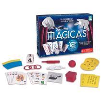 Kit Mágicas Com 12 Truques Brinquedo Faça Um Show De Mágica Em Casa