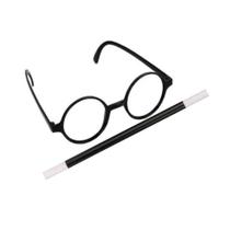 Kit Mágico Bruxo Óculos E Varinha Mágica Fantasia Halloween