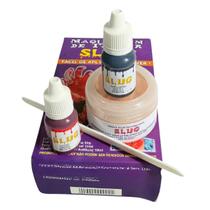 Kit Mágico Maquiagem Halloween Feridas Machucado slug terror