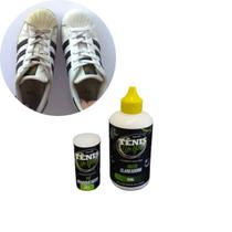 Kit Mágico Removedor Sujeira Amarelado Tênis Sapatos Tecidos