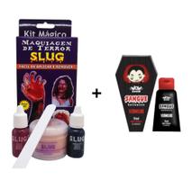 Kit Mágico Slug Maquiagem + Sangue Artificial Falso
