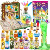 Kit mágico wookidel Fairy Magic com 22 frascos de poções para crianças de 6 a 12 anos Kit mágico wookidel Fairy Magic com 22 frascos de poções para crianças de 6 a 12 anos