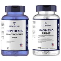 Kit Magnésio 350mg + L-Triptofano 860mg 90 Cáps Kit Magnésio 350mg + L-Triptofano 860mg 90 Cáps