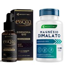 Kit Magnesio Dimalato Coenzima Q10 200mg Gotas Sublingual Ecomev