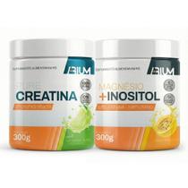 Kit Magnésio e Inositol Maracujá E Creatina Monohidratada Pura Arium Suplementos 300g