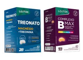 Kit Magnésio Treonato Complexo B Max 60 cápsulas Lauton Kit Magnésio Treonato Complexo B Max 60 cápsulas Lauton