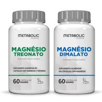 Kit Magnesio Treonato Dima la to 500Mg 120Cápsulas Metabolic Farma Kit Magnesio Treonato Dima la to 500Mg 120Cápsulas Metabolic Farma