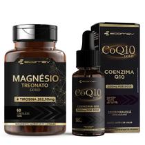 KIt Magnesio Treonato L Tirosina Coenzima Q10 200Mg Gotas Ecomev