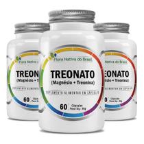 Kit Magnesio Treonato (Magnesio + Treonina) 3x 60 Capsulas Cada - Flora Nativa Kit Magnesio Treonato (Magnesio + Treonina) 3x 60 Capsulas Cada - Flora Nativa