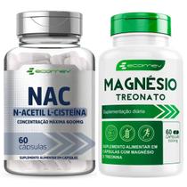 Kit Magnesio Treonato Nac 600Mg 120Cáps Ecomev