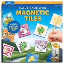 Kit Magnet Art Craft Paint Blue Marble Paint Magnetic Tiles Kids Kit Magnet Art Craft Paint Blue Marble Paint Magnetic Tiles Kids