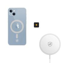 Kit Magsafe Carregador e Capa compatível com iPhone 15 Plus Gshield
