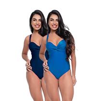 Kit Maiô Feminino Bojo Fixo Transpassado Levanta Busto Praia Kit Maiô Feminino Bojo Fixo Transpassado Levanta Busto Praia