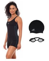 Kit Maiô Macaquinho, Óculos UV e Touca a Escolher Natação WHH05 Hammerhead