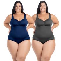 Kit Maiô Plus Size Natação Hidroginástica Alta Sustentação